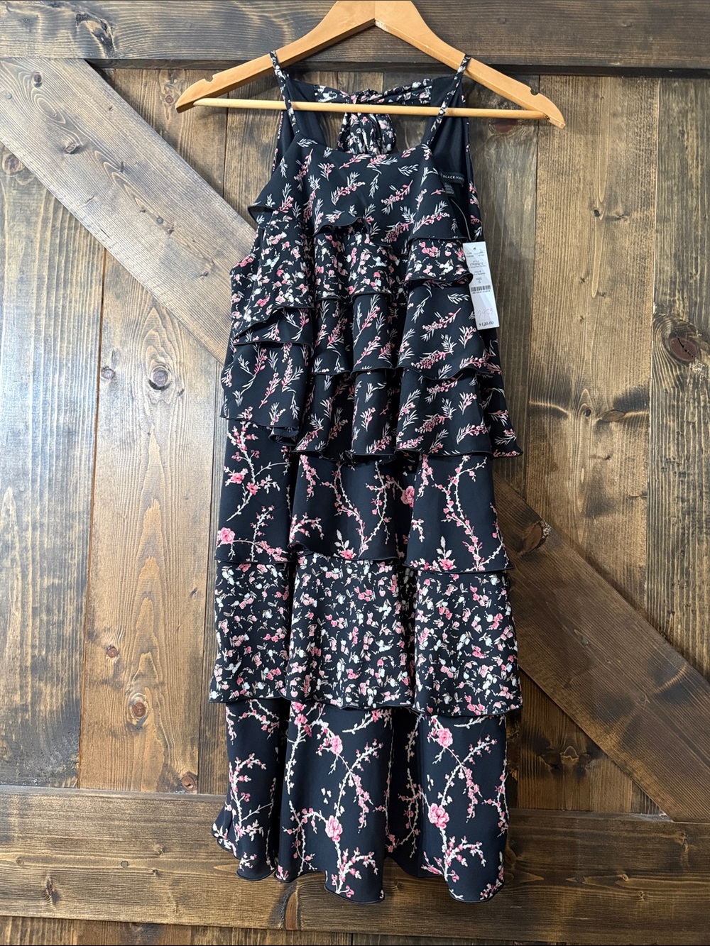 WHITE HOUSE BLACK MARKET Halter Tiered Dress - Picture 2 of 8